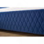 Lit de jour rembourré avec lit gigogne, structure de lit en bois robuste, conception de grille de diamant moderne, pour chambre à coucher, chambre d'amis (bleu marine)-46101888