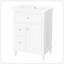 Meuble-lavabo 24 po avec lavabo, meuble-lavabo avec un tiroir rabattable et deux tiroirs, tablette réglable, bois massif et panneau de fibres à densité moyenne-1481331925