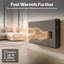 Dimplex HeatLite Tex+ 2kW Smart Convector Heater, Turbo Fan, Wifi, App Control
