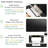 Couch Arm Tray Table Sofa Arm Clip Table, Armrest Tray Table Suitable for Home Drinks/Fast Food/Fruit Etc, Large Size Multi-Function Black