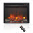 Electric Fireplace Insert With Realistic Flame And Log Set, Ultra-Thin Heater, Remote Control, And Overheating Protection