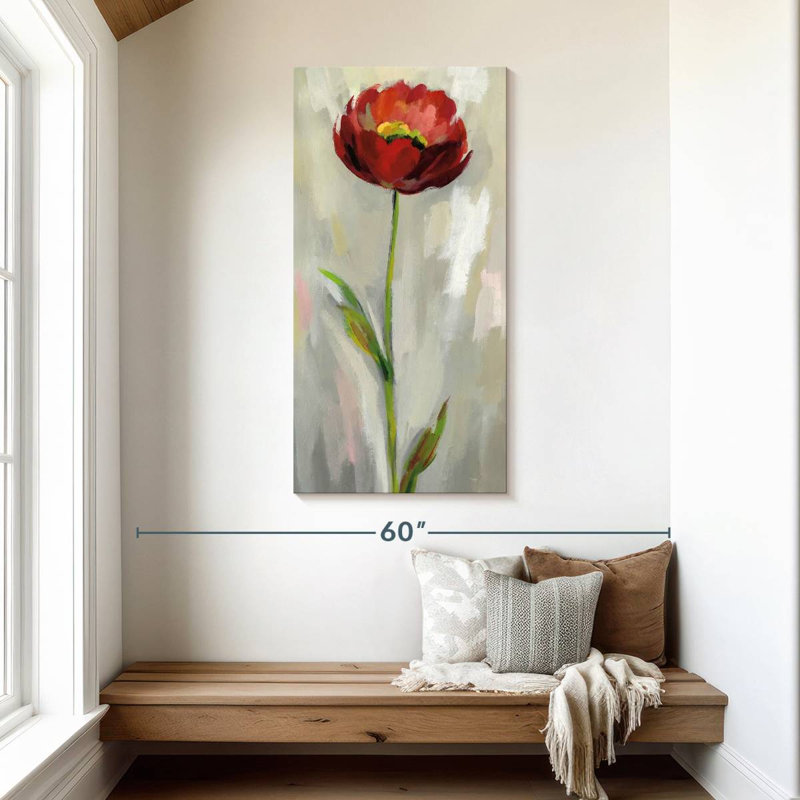 Single Stem Flower V, 48" H x 24" W
