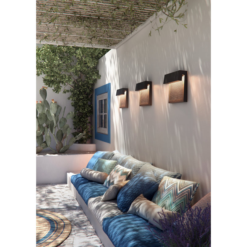 Sisal LED Wall Light, Brown
