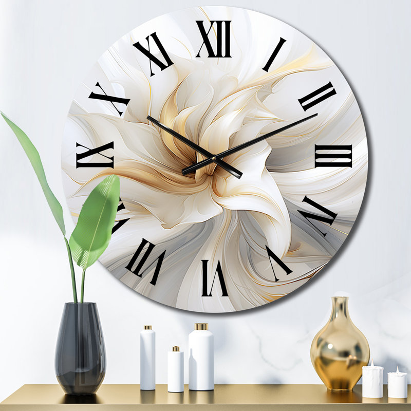 Horloge murale en métal Fractal, Petit
