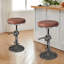 Tabouret de bar pivotant à hauteur ajustable Jeptha