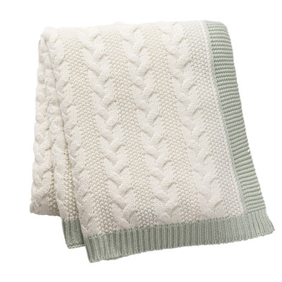 Cable Knit Throw Blanket