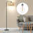Bhakti Rattan Arched Floor Lamp With Remote Control And Bulb Included