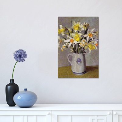 Daffodils 1 Piece Wrapped Canvas Wall Art