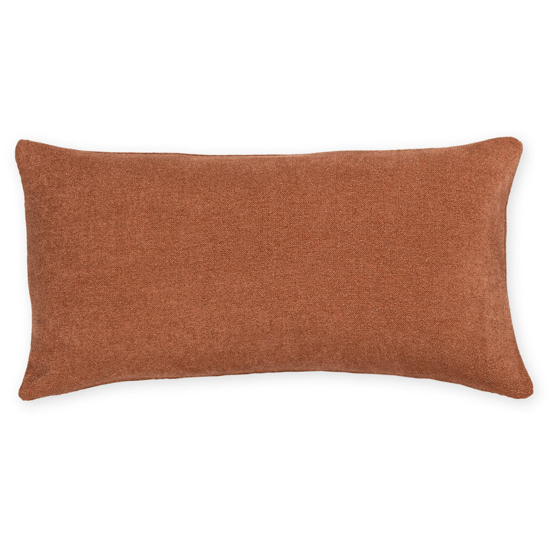Cascade Getty Accent Pillow, Rectangle 12"H x 21"W, Polyester, Red