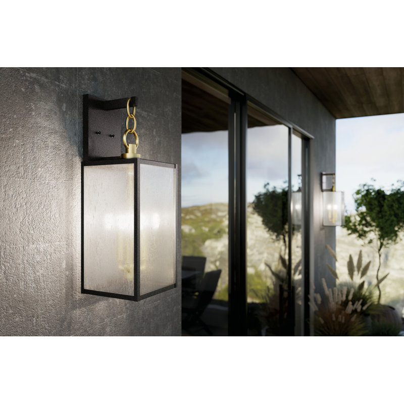 Applique murale en aluminium Bailly, Zinc patiné