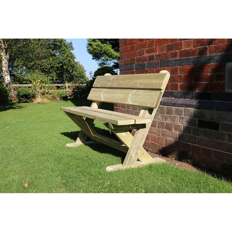 Wheelock Solid Wood Outdoor Bench