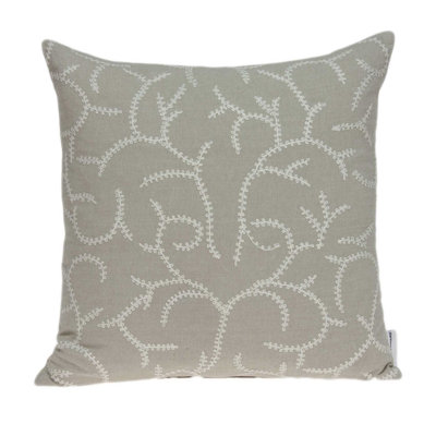 Nabia Beige Throw Pillow