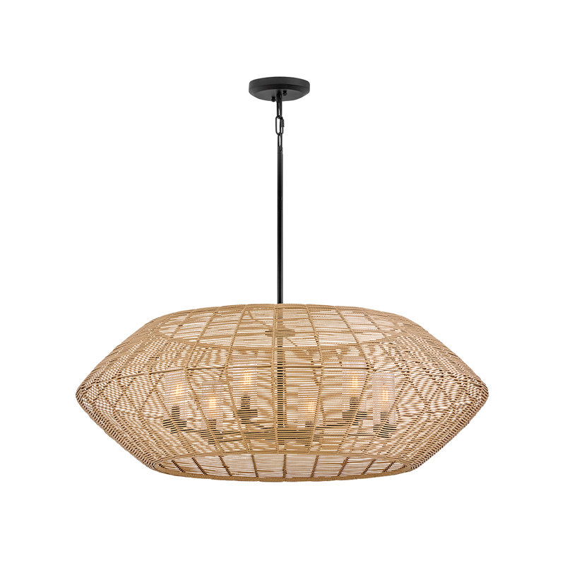 Hinkley Luca Large Single Tier Chandelier, Yellow