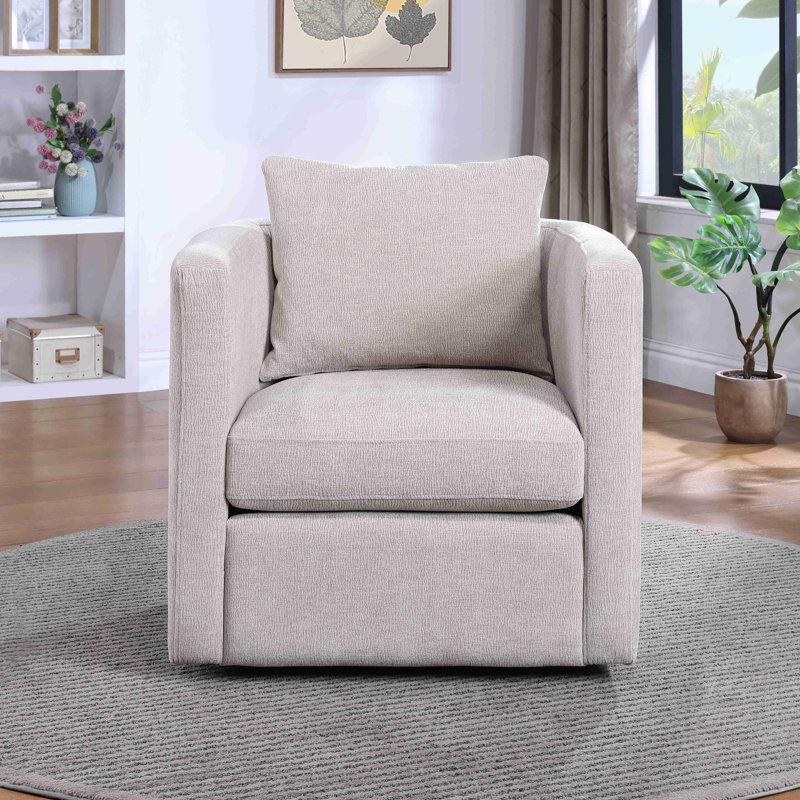Fauteuil demi-tonneau Sutton, Beige