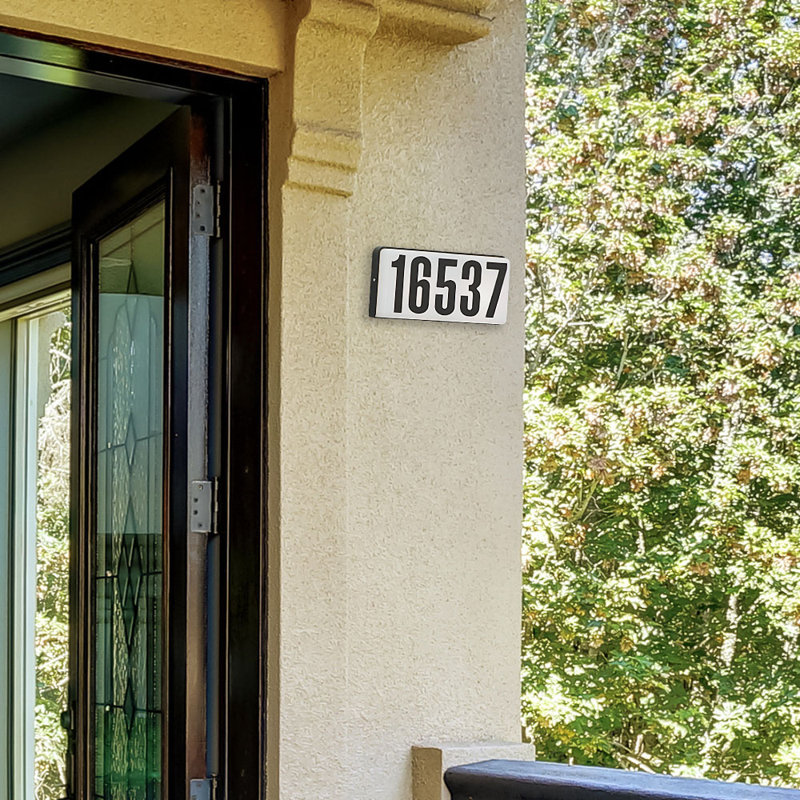 Plaque d'adresse murale 1 ligne Doolicat
