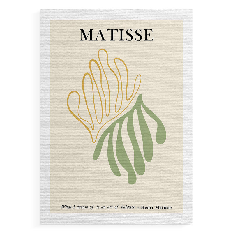Matisse CDLxxxx, reproduction encadrée - reproduction de toile seulement - non encadrée, H 12 po x l 8 po