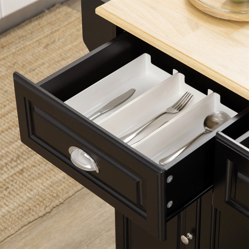 Versatile Rolling Kitchen Island with Abundant Storage Space and Functionality