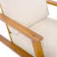 Ensemble de 2 chaises longues pour patio, fauteuil club d'extérieur avec coussin et structure en bois d'acacia-132879513-132879515