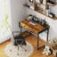 Petit bureau d'ordinateur avec 2 tiroirs-837846689