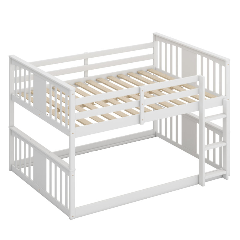Bunk Bed With Ladder, White