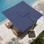 Parasol de patio extérieur carré douillet 10 pi Gentle Chic-85856852