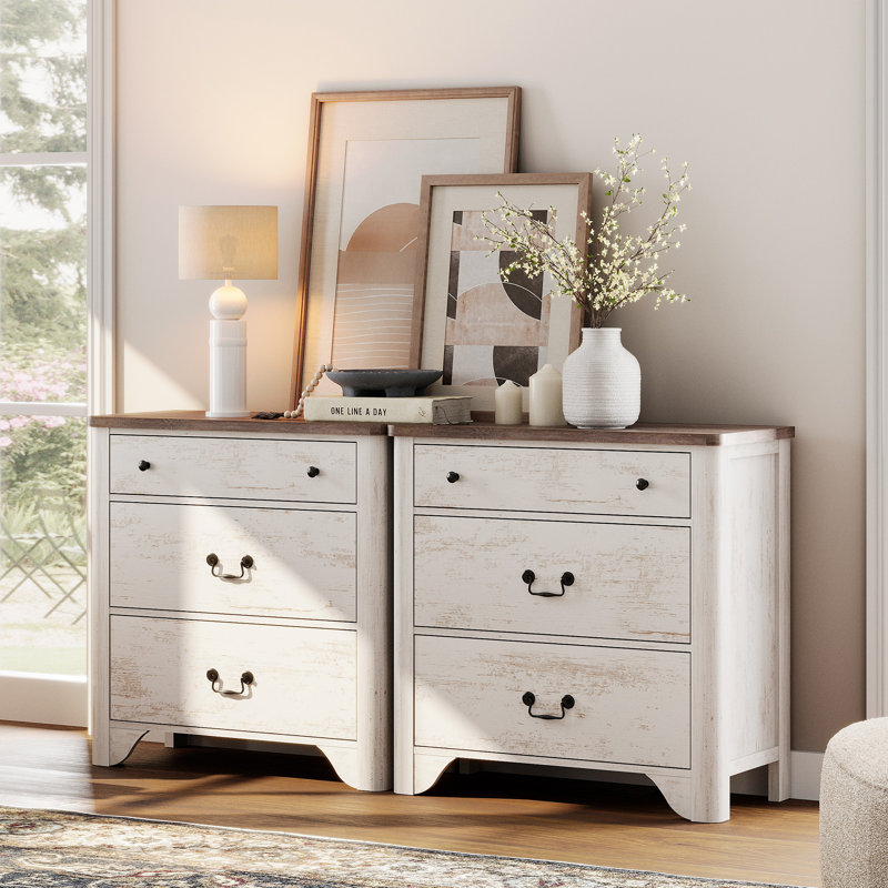 Commode 6 tiroirs Haikey, Blanc
