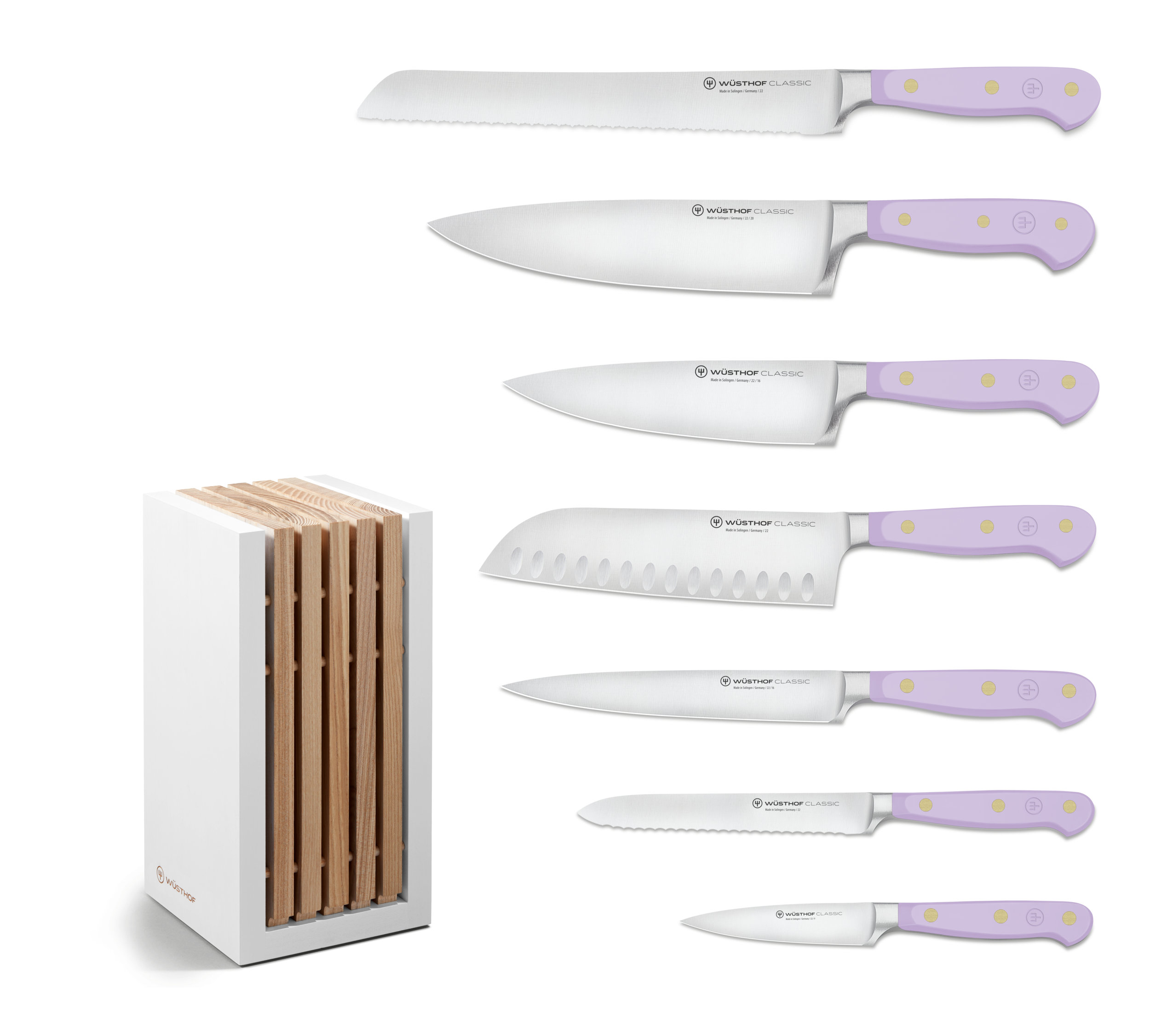 BergHOFF International Forged 8pc Stainless Steel Knife Set with Block