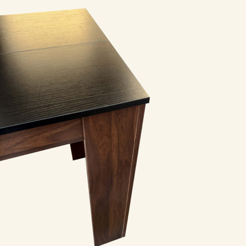 Multifunctional extendable console table, Black / Walnut