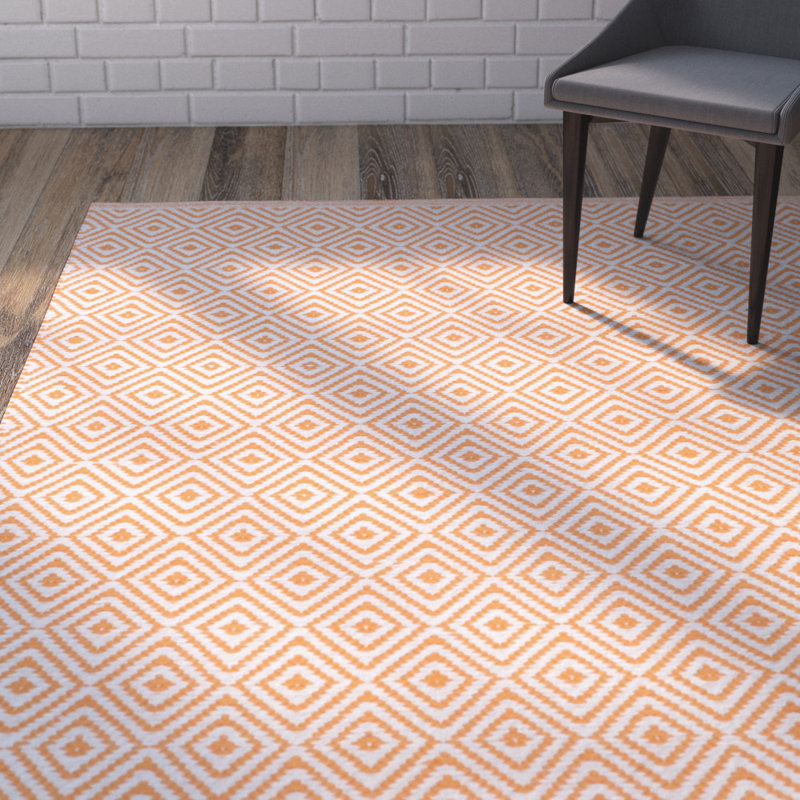 Dryden Hand Woven Cotton Geometric Rug, Rectangle 5' x 8'