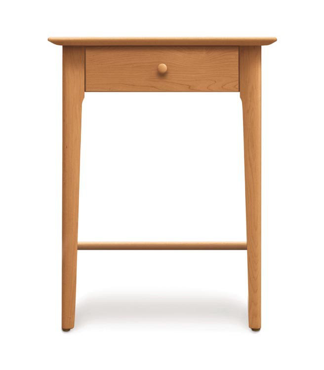 Table de chevet 1 tiroir Sarah, Cerisier naturel, 28 po