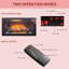 Foyer électrique 36 pouces à infrarouge avec garniture amovible, panneau tactile, certifié CSA / UL, chauffage 1500 W / 5018 BTU, 4 niveaux de luminosité de la flamme, minuterie 8 heures, 11 réglages de température, 3 méthodes d'installation-901182419