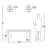 Sonali Glass Semi Flush Mount in Brass-1929354167