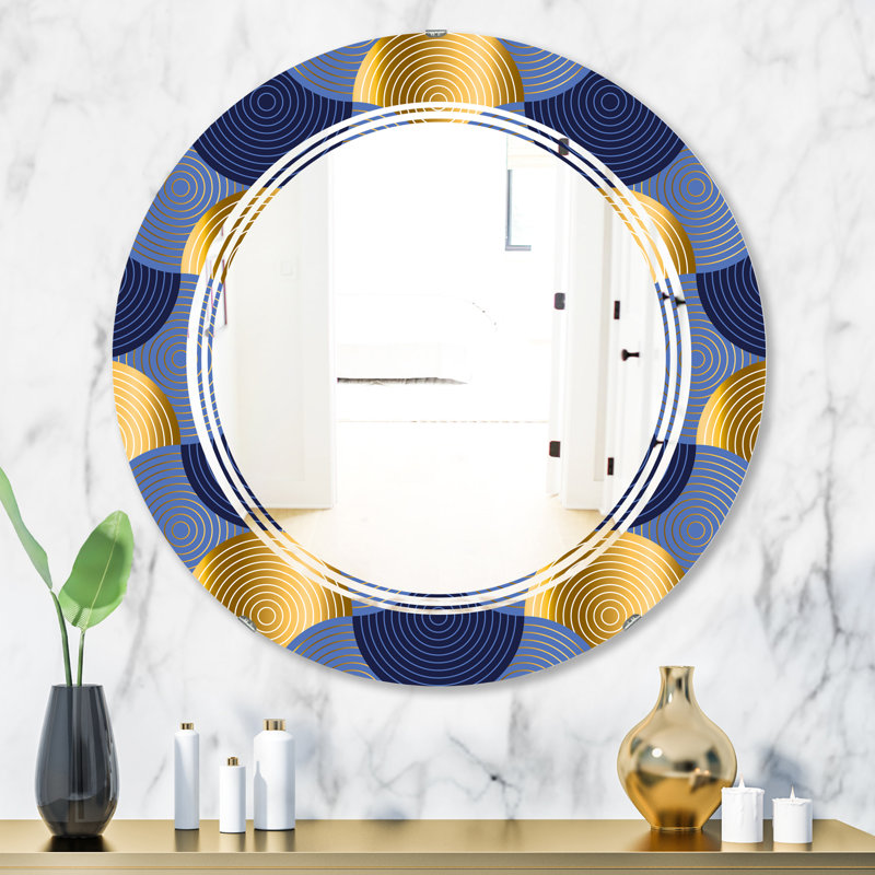 Miroir mural sans cadre Waves, H 23,6 po x l 23,6 po