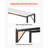 Marble Console Table Modern Narrow Long Console Table with Power Outlet