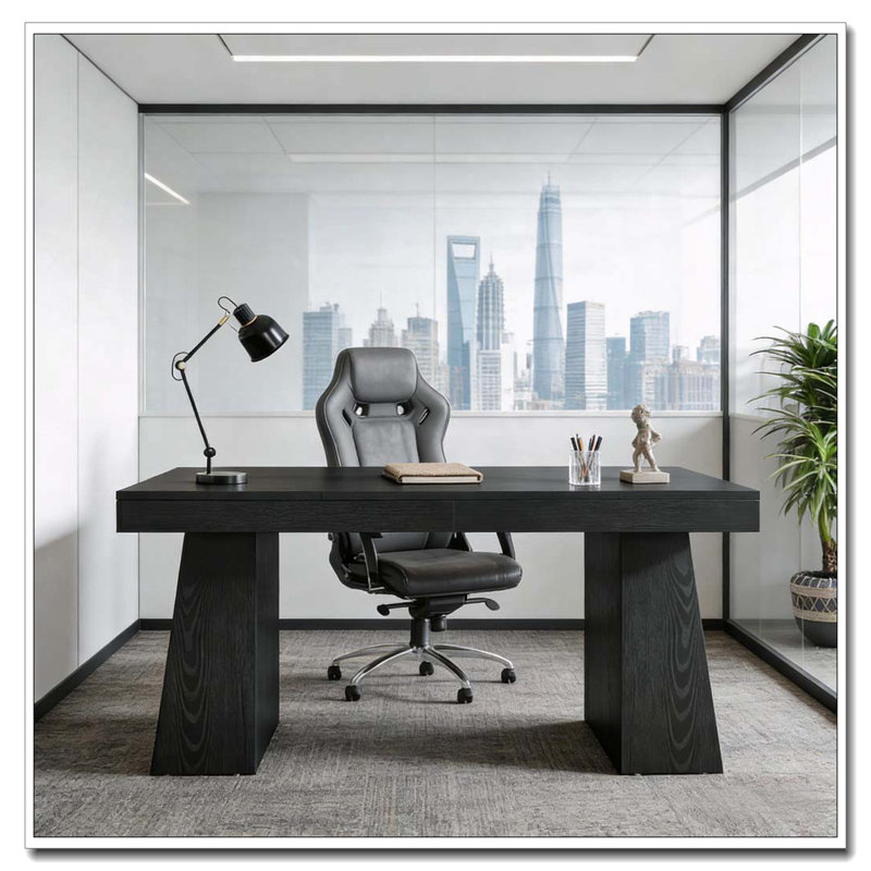 Computer Desk,Executive Desk, Black