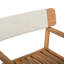 Ensemble de patio en bois d'acacia Elegant Comfort - Style moderne pour le jardin