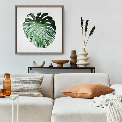 Toile avec cadre Monstera | Décoration botanique exotique