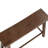 Colynn Saddle Seat Bench with Angled Frame, Sandblasted Acacia Wood-1829811175