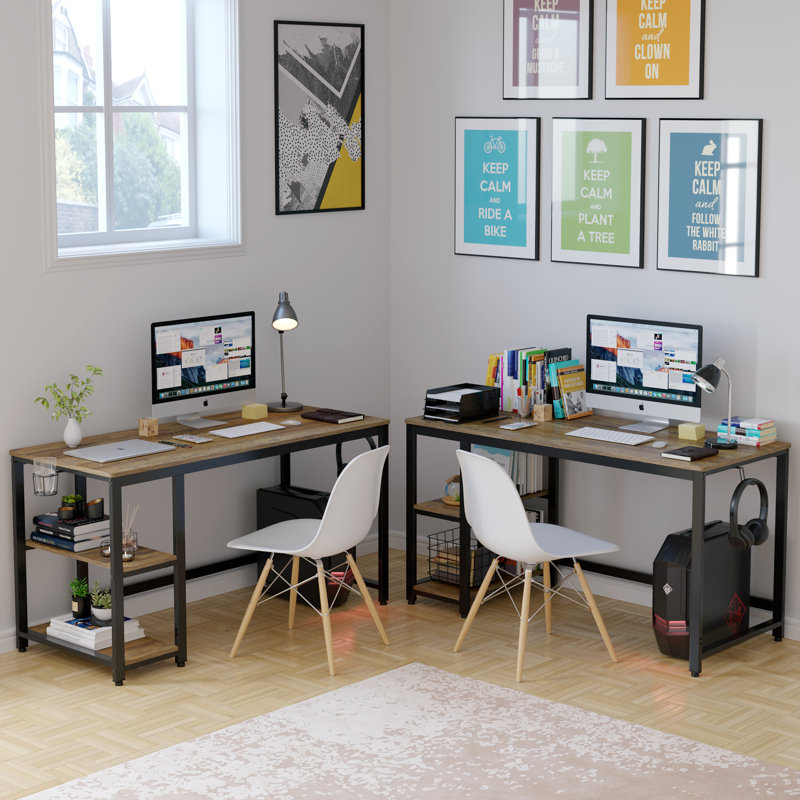 Writing Desk, Rustic Brown/Black