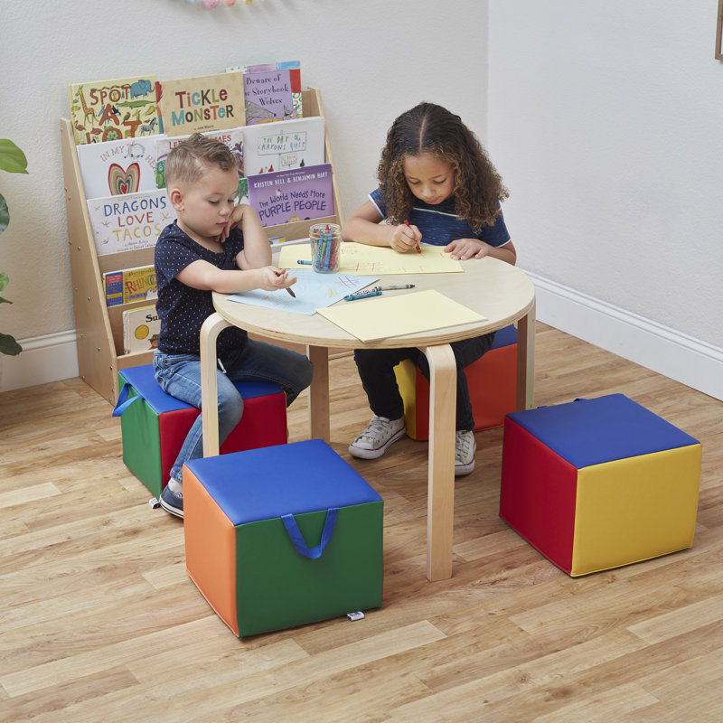 Assorted Colorful Foam Children's Cozy Cubes, 4-Pack