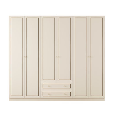 Vandusen 6 Door Manufactured Wood Wardrobe