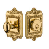 Nostalgic Warehouse Egg & Dart Plate Single Cylinder Deadbolt