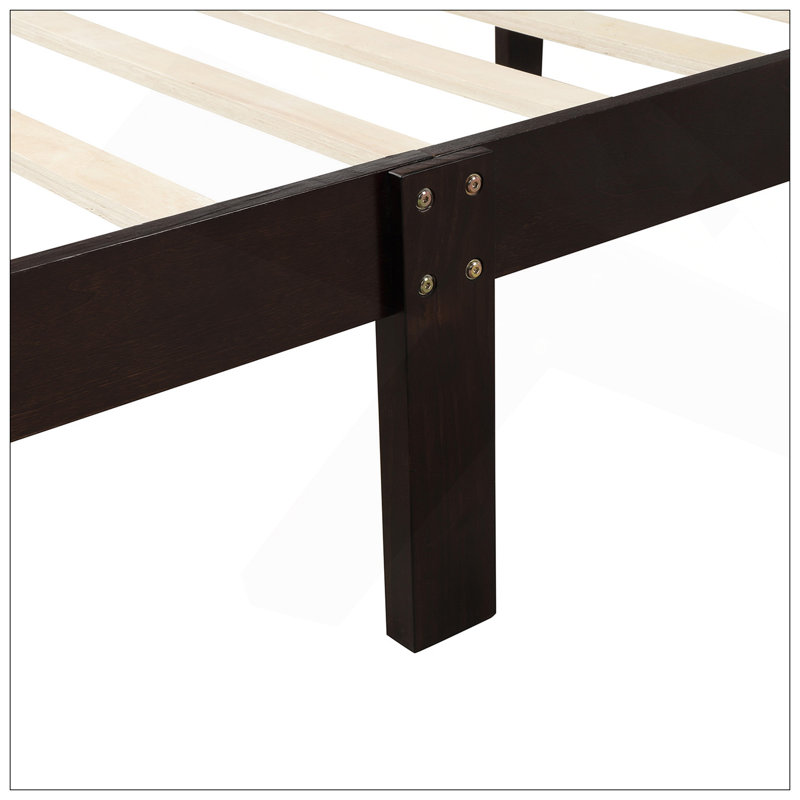 Wood Platform Bed Twin Bed Frame Panel Bed Mattress Foundation Sleigh Bed With Headboard/Footboard/Wood Slat Support