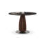 Table de salle à manger en bois massif noir-451295307
