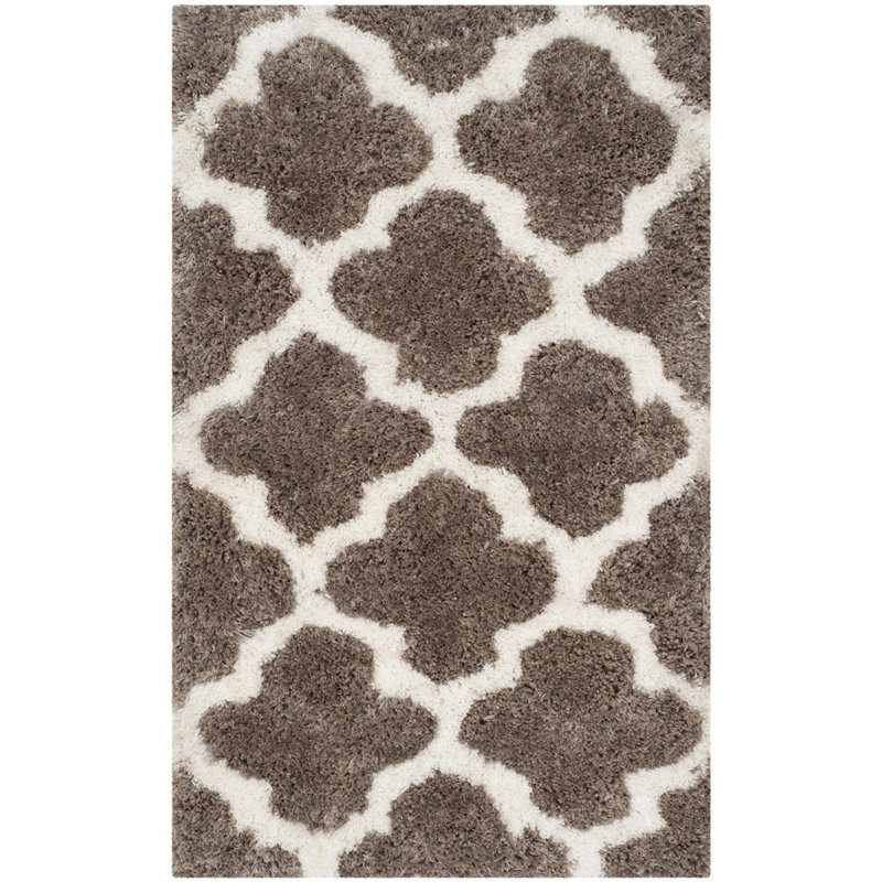 Barcelona Shag Hand Tufted Performance Geometric Rug, Runner 2'3" x 8'