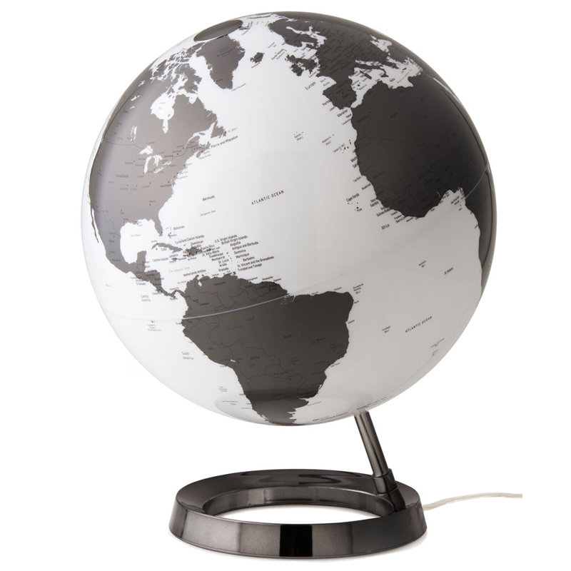 Plastic / Acrylic Tabletop Globe, Black