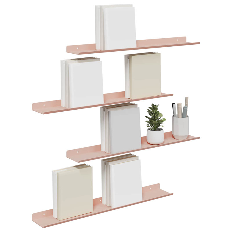 Steel Floating Shelf, Pink