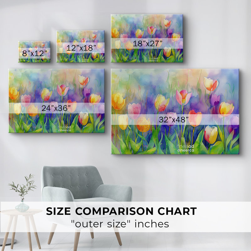 Série Floral - Cxxxxi - Cavas enveloppés de galerie, 18 x 27