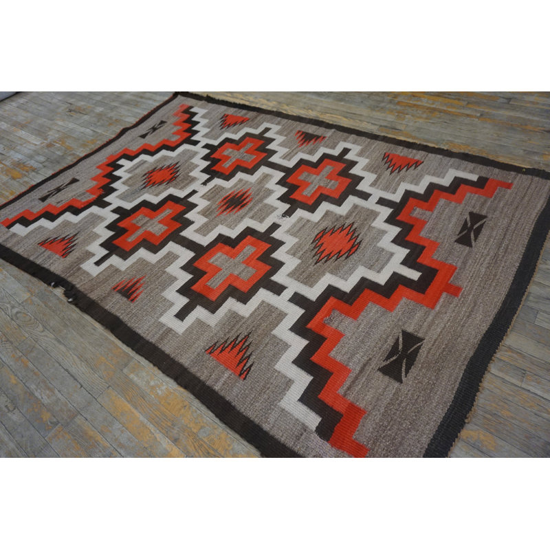 Petit tapis rectangulaire en laine Navajo