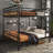 Metal Bunk Bed, Industrial Detachable Bunkbeds With Safety Guard Rails